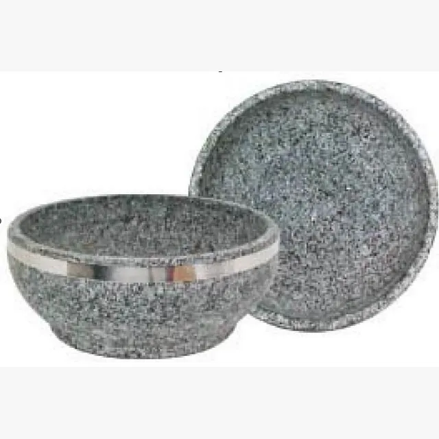 Stone Pot (Stone Lid) 20cm