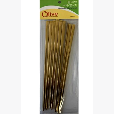 STAINESS CHOPSTICK 5PC SET