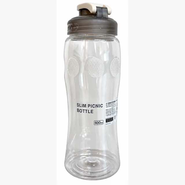 SLIM PICNIC WATER BOTTEL GRAY(600ML)