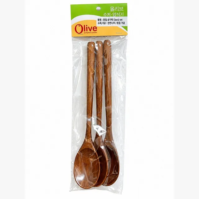WOOD SPOON 3PCS SET