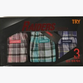 TRY RAIDERS DRAWERS 3 PACK (95) 40/CTN