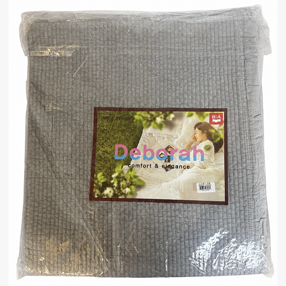 Quilted Frilled Bedspread (200x230)(Gray) 12/CTN