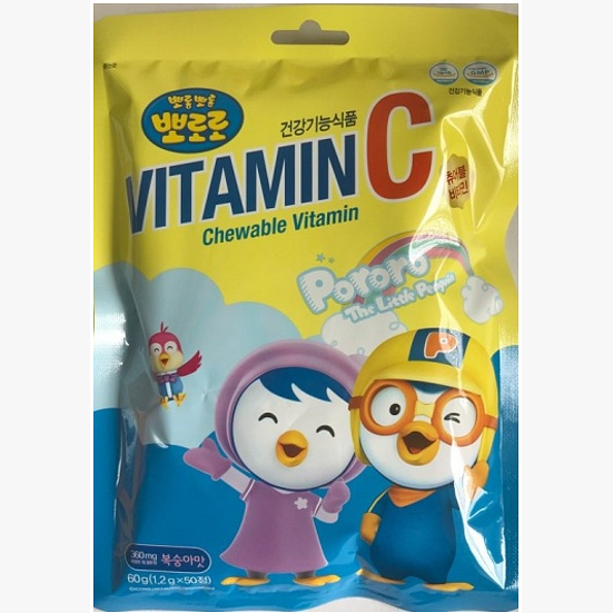 PORORO CHEWABLE VITAMIN C BAG 100/CTN