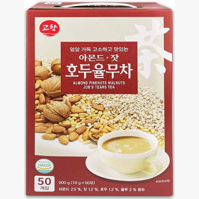 KO HYANG  ALMOND PINENUTS WALNUTS ADLAY TEA 8/CTN