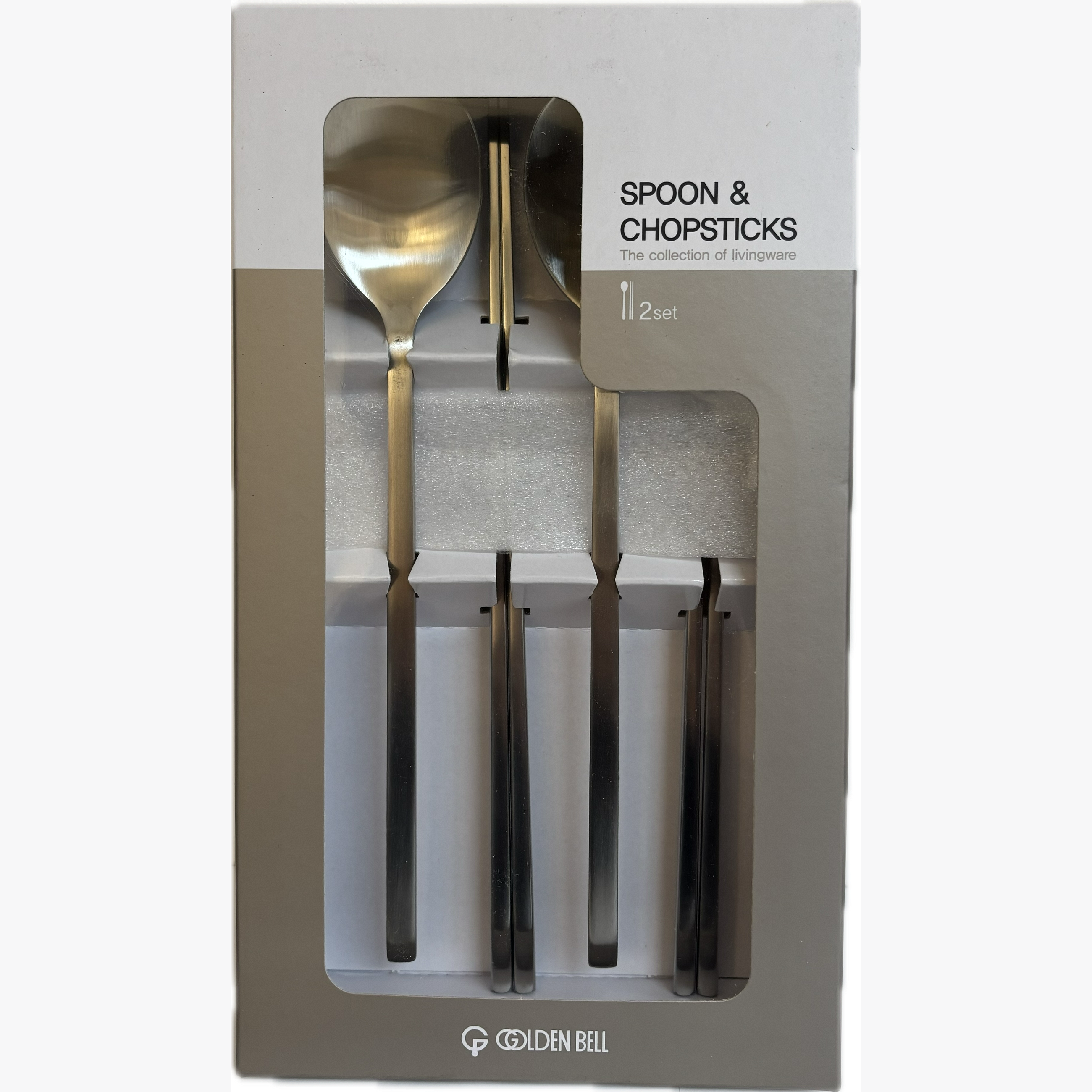 GOLDEN BELL STAINESS SPOON 2PC SET 30/CTN