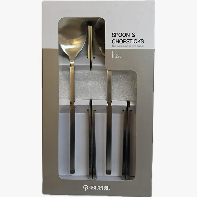 GOLDEN BELL STAINESS SPOON 2PC SET 30/CTN