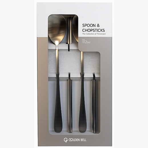 GOLDEN BELL STAINESS SPOON 2PC SET 30/CTN