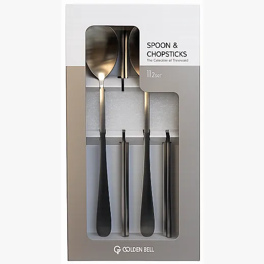 GOLDEN BELL STAINESS SPOON 2PC SET 30/CTN
