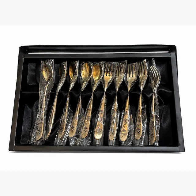 GOLDEN BELL STAINESS TEA SPOON & FORK 10P SET 20/CTN