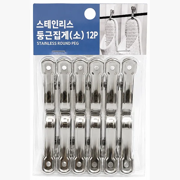 STAINLESS ROUND PEG (S) 12P