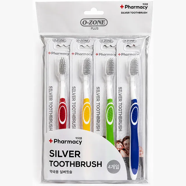 O-ZONE PLUS SILVER TOOTHBRUSH 4P
