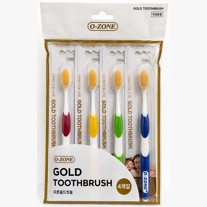 O-ZONE PLUS GOLD TOOTHBRUSH 4P