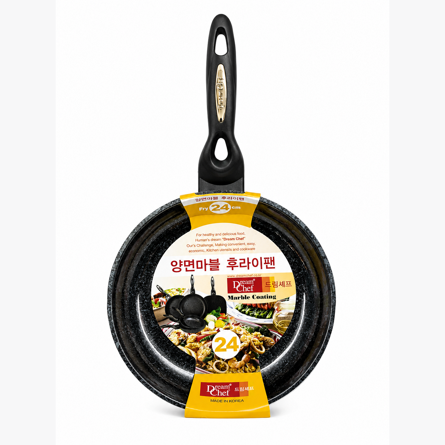 DREAM CHEF MARBLE COATING FRY PAN 24CM