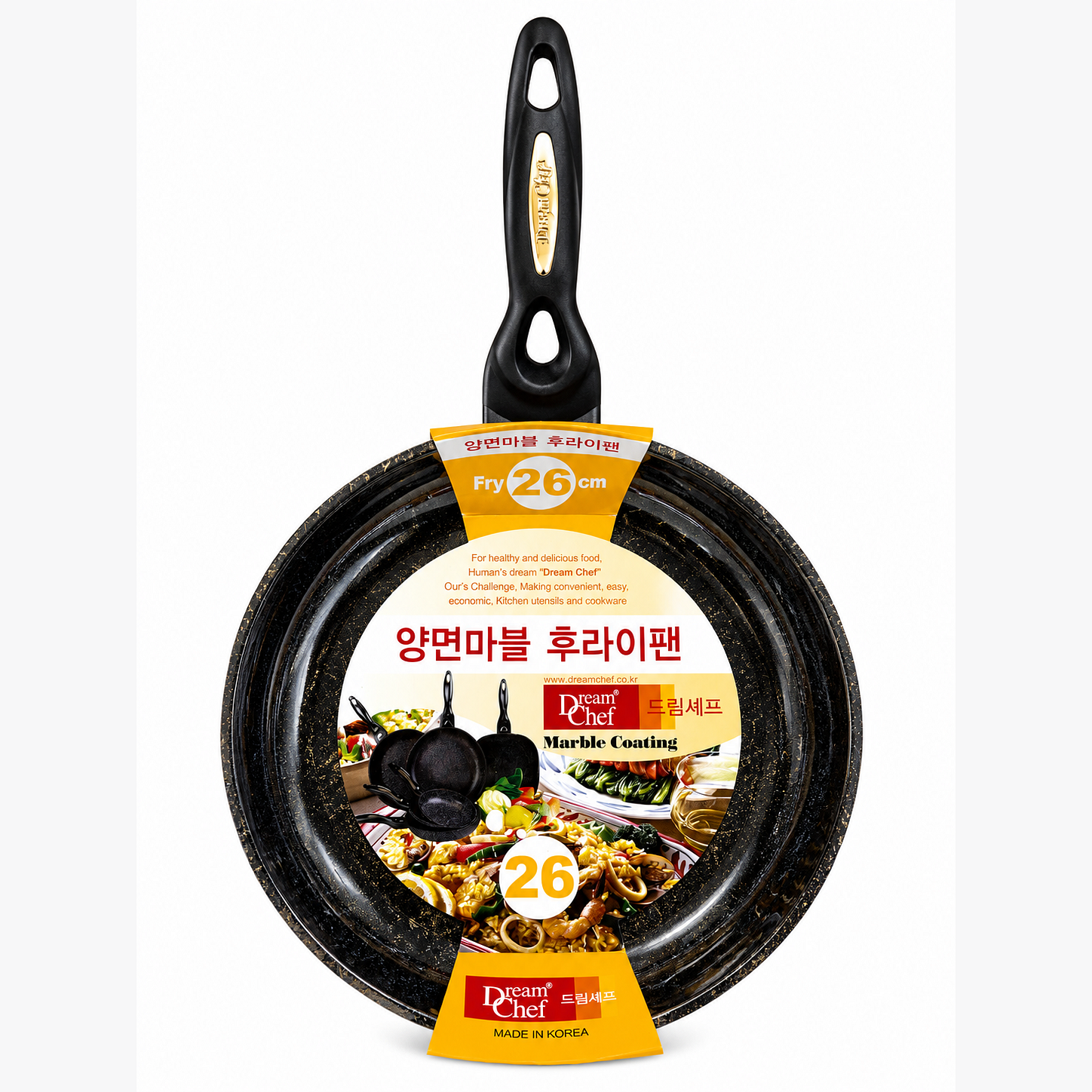 DREAM CHEF MARBLE COATING FRY PAN 26CM