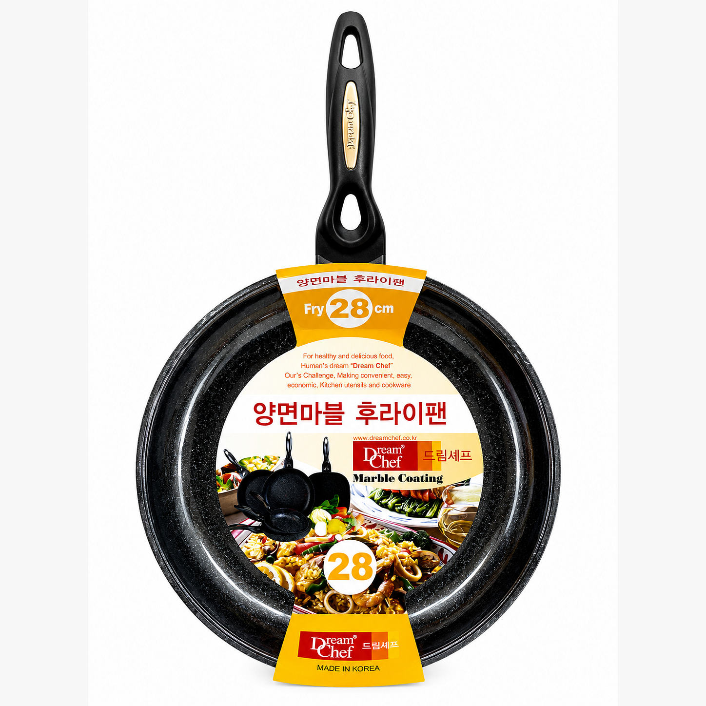 DREAM CHEF MARBLE COATING FRY PAN 28CM
