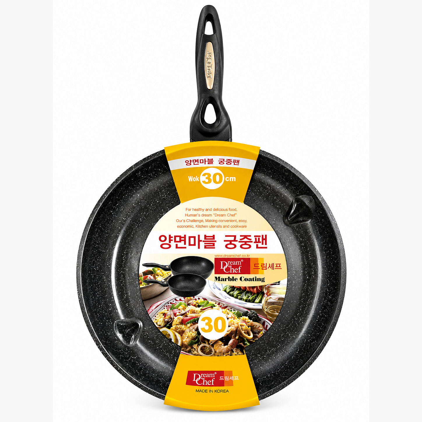 DREAM CHEF MARBLE COATING WOK PAN 30CM