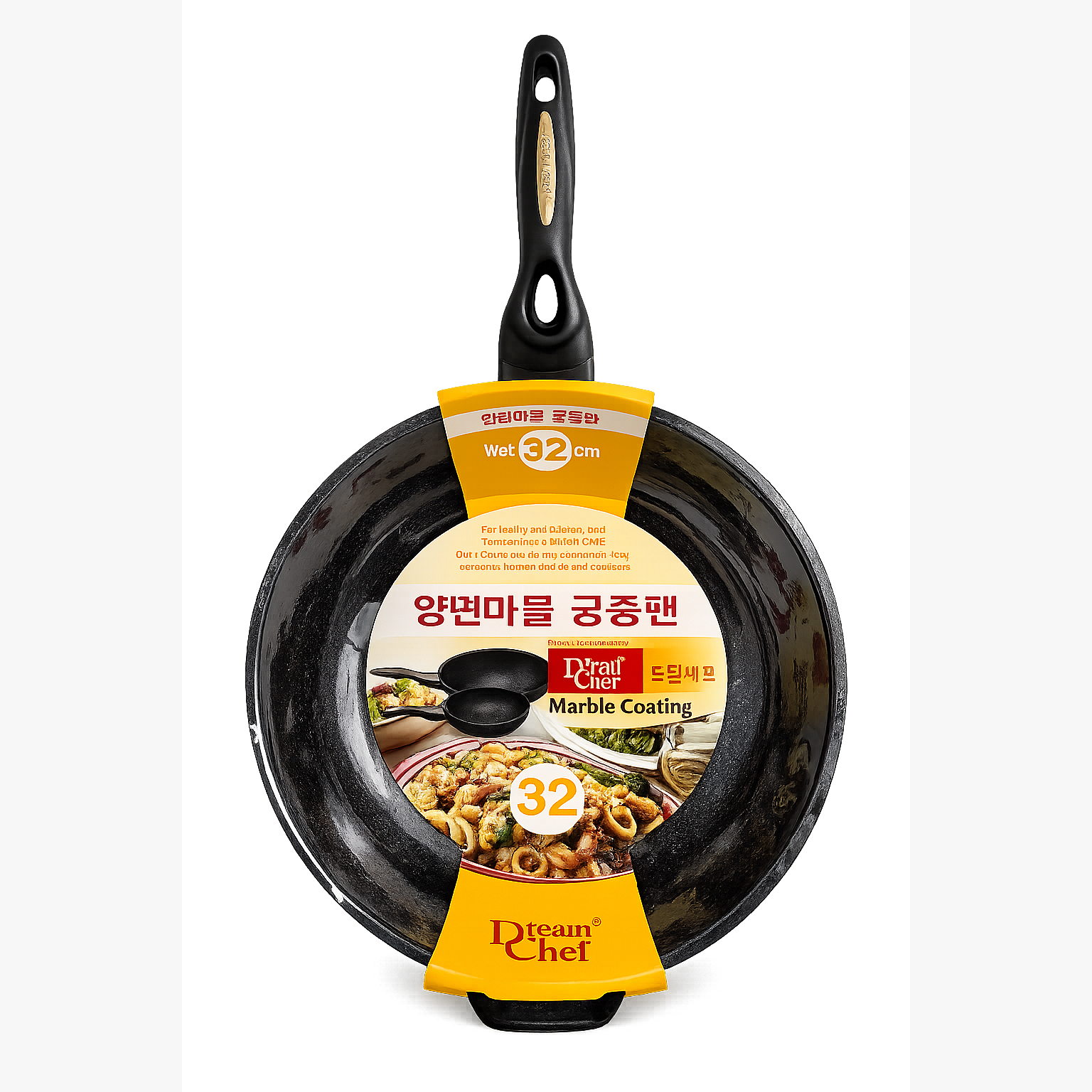 DREAM CHEF MARBLE COATING WOK PAN 32CM