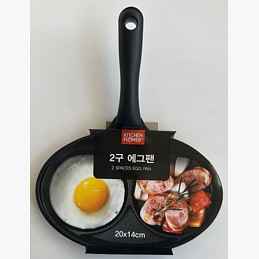2 SPACES EGG PAN (20 X 14CM)