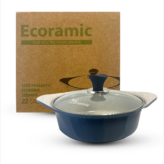 ECORAMIC 22CM CASSEROLE 10/CTN