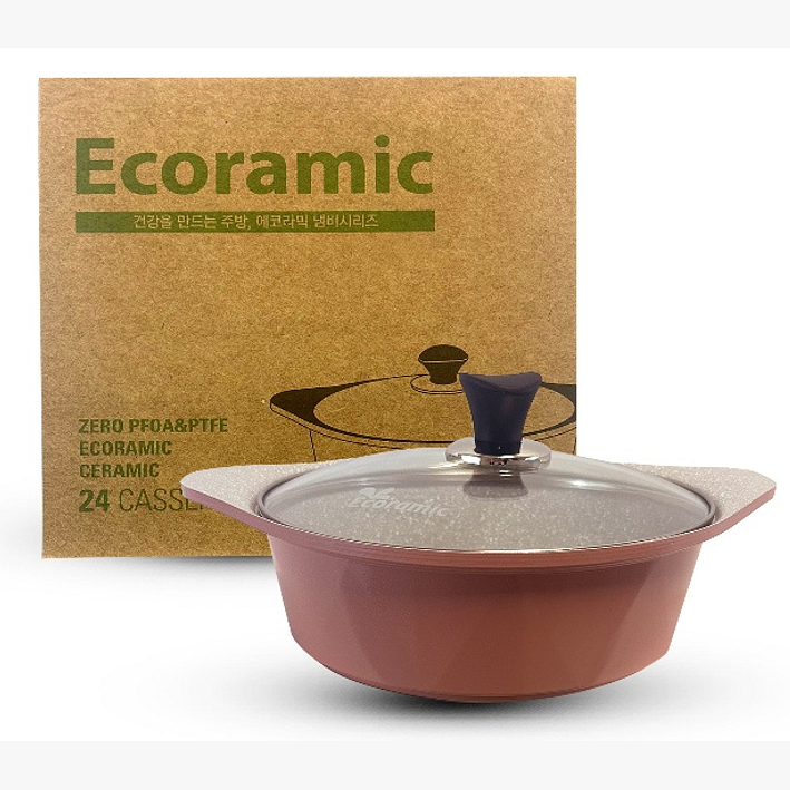 ECORAMIC 24CM CASSEROLE 8/CTN